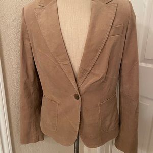 Women’s Light Beige Corduroy Blazer